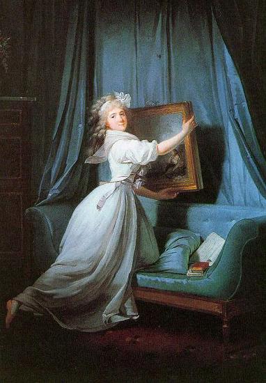 Henri-Pierre Danloux Portrait de Mademoiselle Rosalie Duthe oil painting image